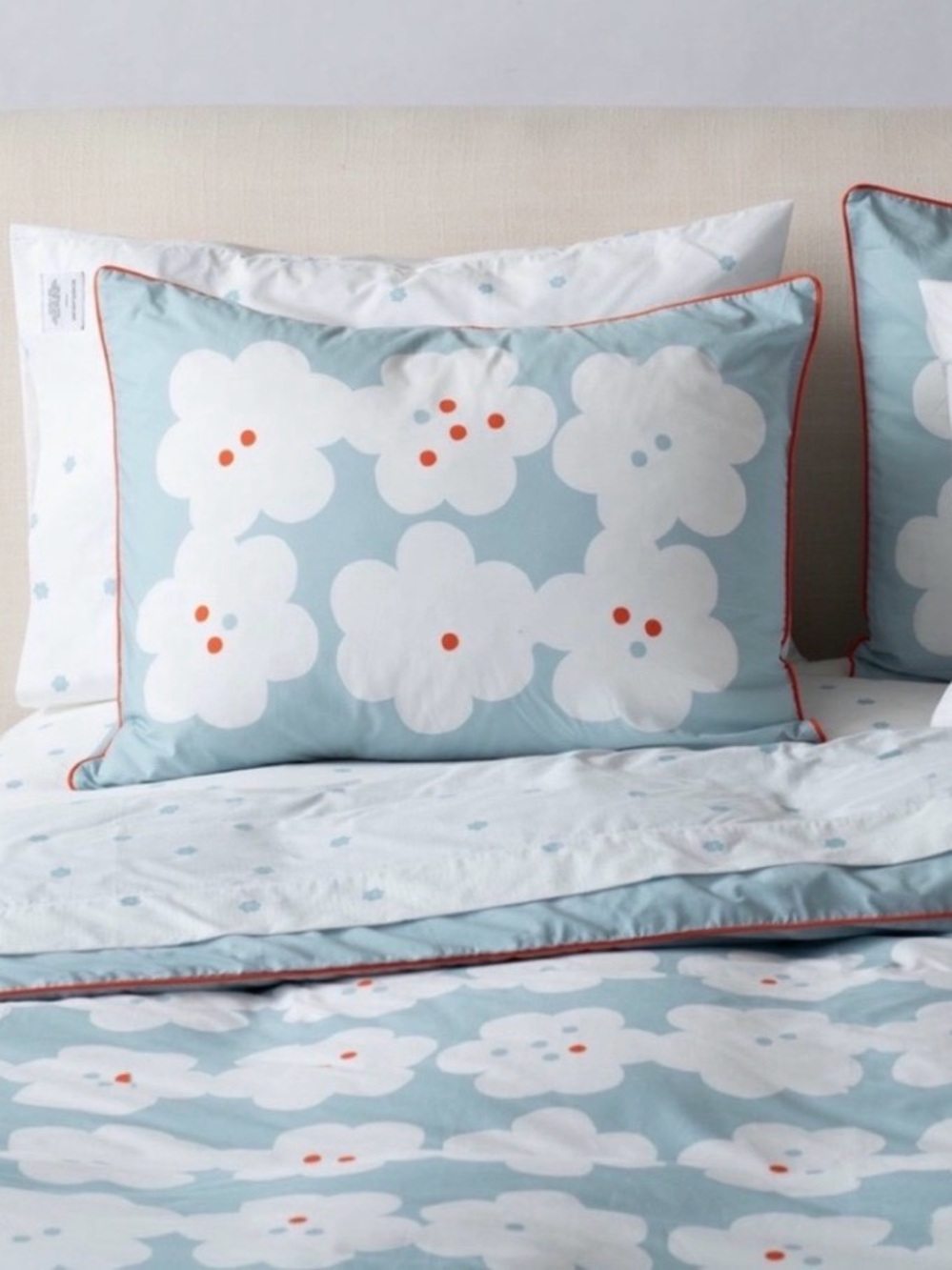 Schoolhouse Paper Flower Duvet Cover